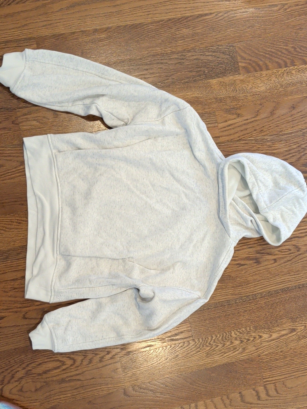 Athleta Light Gray Pullover Hoodie